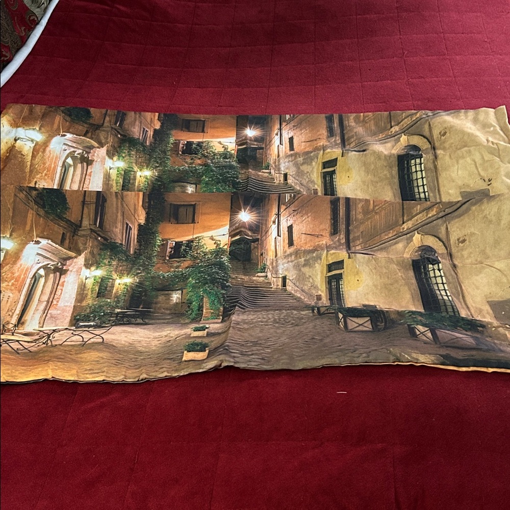 Scenic Euro Print Tapestry pillow cases